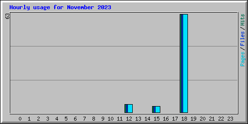 Hourly usage for November 2023